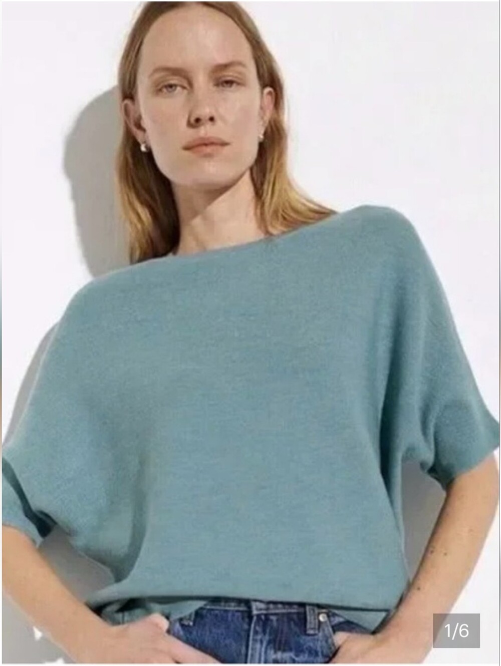 The Reset R Label Essential Pullover Dolman Sleeve Wool Sweater - S/M